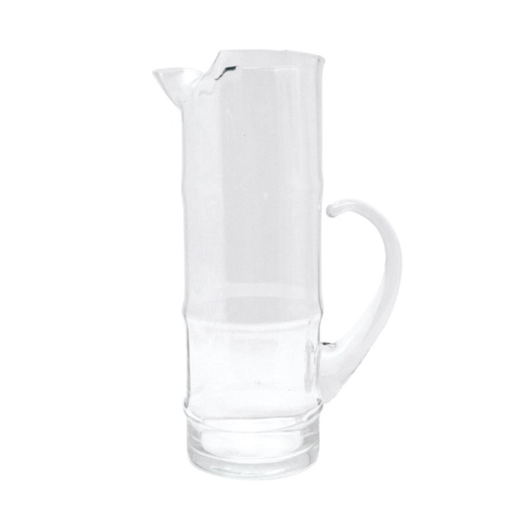 Vintage West Virginia Bamboo Glass Pitcher